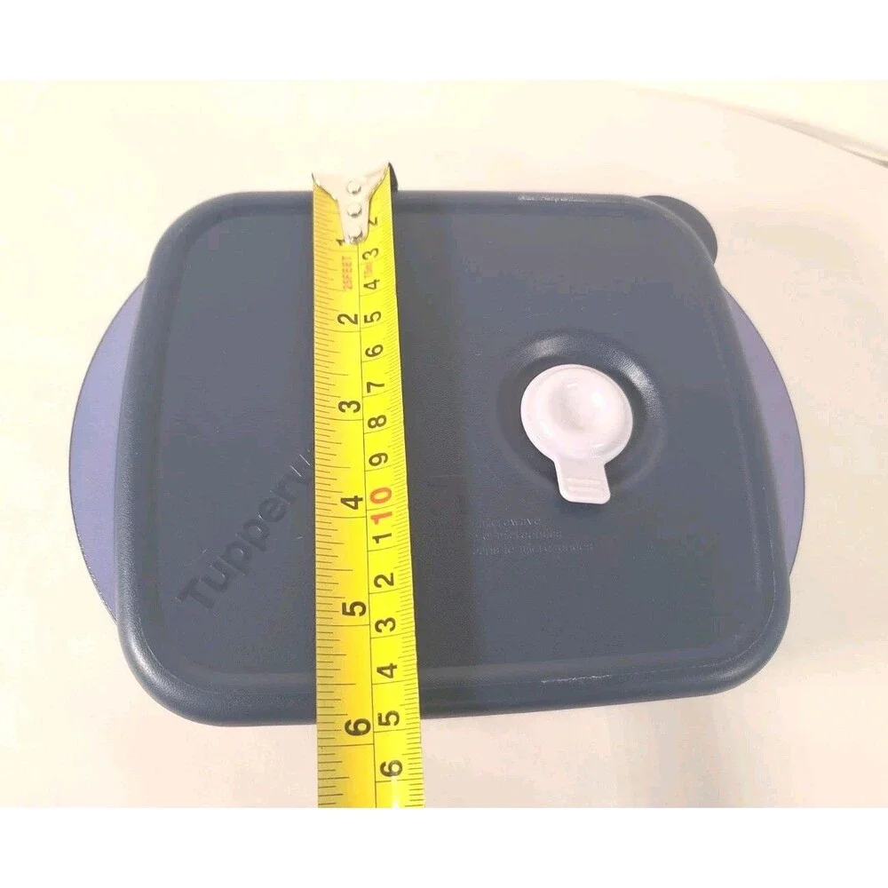 Tupperware 3385A-3 2.5 Cup Blue Vented Storage Container & Lid 7386A-5